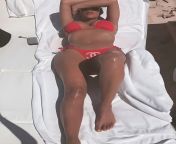You walk outside and see your mommy Kim Kardashian tanning in a sexy bikini. She sees you and asks honey, can you put some sunscreen on my body? Im starting to burn up from kim kardashian naked walk