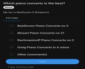 The best piano concerto is banging a Woman on the piano imo. So much intensity and voicing in the music making. from the piano guys