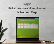 Bhulekh Uttarakhand 2023: How To Check Khasra Khatauni For Uttarakhand Online? from pak khasra chodai viduo