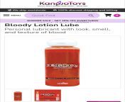Bloody lotion lube - Tama toys from rajwp sexxx tama