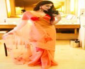 Eshanya Maheshwari wearing transparent saree showing her deep navel from sexy hot girl wearing transparent saree showing