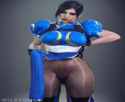 Ada Wong as Chun-Li, (Milapone) [Resident Evil] from ada wong in sticky situation gifdoozer resident evil