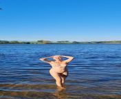 Enjoying a freezing cold dip in the English waters after a smooth head shave.. feels so amazing! ? from indian head shave