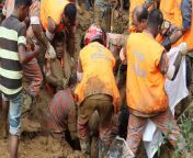 Rescuers finding bodies from deadly landslide in Bangladesh from bangladesh group