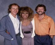 Mark Knopfler, Tina Turner and Eric Clapton at the Prince&#39;s Trust 10th Anniversary Rock Gala at Wembley, 23rd June 1986. from ike tina turner