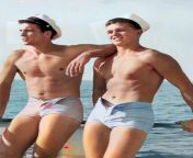 1940 photo of Ben Affleck and Matt Damon in Up Periscope! an in-depth documentary on gay sailors. from periscope tee porb