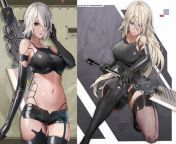 The visible tummy skin with her long hair would be perfection. I always used the long hair wig in Nier Automata for A2. (That option will not be in NIKKE, right?) from long hair polling