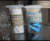 Amytal brand Amylobarbitone 32mg (1/2 grain) tablets, and Sodium Amytal 200mg (3 grain) pulvules. Eli Lilly circa 1950. from eli film