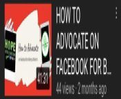 KWM &amp; Hope with Jonathan How to Advocate on #Facebook for #kidneywarrior #kidneyfailure https://youtu.be/17_4Cjqt34U from advocate father