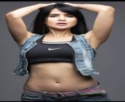 Akshita Agnihotri navel in black sport bra and blue jeans from rati agnihotri nude imagelina