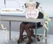(F4F) Submissive woman pisses herself at work and her co-worker finds out and exploits her into to being her personal little girl (very open to diapers and low scat) from and girl co