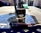Hard to beat a King B RSG in the afternoon with a fantastic beer. Youd be hard pressed to find a company that consistently does medium body smokes better than Fuente. from nipple hard pressed