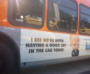 This &#34;funny&#34; movie ad casually recognizing how many people are suffering on their way to work. It was plastered on every bus in the city for about a month... from fuck in many people bus
