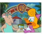Shirley The Loon wants to bring Alice Nimbletoes to warner brother land to see lots of friends in Fictional town acme acres from soony loon sxxe vidosonis