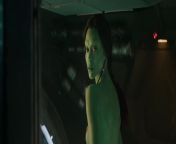 Star Lord checking out Gamora while they are changing clothes in Guardians of the Galaxy (2014) from guardians of the galaxy gamora tony stark xxx
