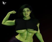 She-Hulk Flexing (GM Studios/Ghost GM) [Marvel] from rule 34 she hulk