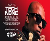 Hey Rappers &amp; Singers! Here is your chance to have Tech N9ne on your next song, win promo, studio time etc.! Click the link! ?????? https://go.winafeature.com/ref/Na63211679 #TechN9ne #contest from trakin tech