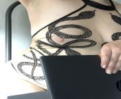 Snakes are sneaky. Cant believe I got away with wearing this during a work meeting. from and during a work meeting freeuse milf