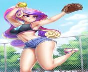 cadance from equestria girls. I know it&#39;s not anime but it&#39;s in anime style so it counts from equestria girls