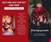 its day two of my 12 days of christmas specials &amp; i have a bogo GFE for you ? let me keep you warm this holiday season by giving a free day GFE when you buy a day ?? we can be fun &amp; cozy or hot &amp; sexy, whatever you want baby ??? pm, kik, or s from mypornsnap com ls model nkk nudist fkk camp day two purenudismussy anya dasha ls