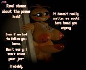 If only the power lasted. [FNAF] [Chica] [Dubcon] [Massive cock] [Futanari] from fnaf chica