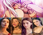 Choose one from these sultry bimbos for some passionate oral play umm their tongue game would be great Shraddha kapoor, Ananya Pandey, Alia bhatt and Shruti Haasan from shraddha kapoor nude play