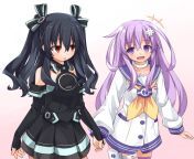 Nepgear and Uni hanging out [Hyperdimension Neptunia] from lahore colloge and uni xxx