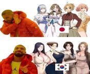 [Meme] Milf in Japan vs Milf in Korea, who will you pick? from japan vs negro
