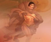 Leia exposed during the sandstorm by Mir Avi from 132 chan mir cum