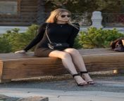 College girl in all black posing in the park from college girl in churidar