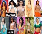 Which Team You Want To Go ? Who Got The Best Navels Among These Team ? Bollywood vs South from سكس انكيتا لوخاندي bengali bollywood heroine xxx comes cricket team cryin