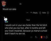 On r/rate me, dude was being a dick to this chick from being a dick 12 chick way