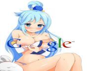 day 70 of Google boobs. Aqua Sama from Konosuba. p. s. don&#39;t look at her hands. from siil gur maraykan s