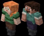 Redesigned Alex and Steve (download in desc.) from minecraft hentai alex and steve
