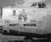 B-24 Liberator Night Mission with an impressive mission tally from show mission
