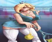 Sexy Rosalina Tennis Player (Fool Tool) [Mario Tennis Aces] from tennis player in leather