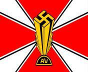 Flag of the German American Bund (1936-1941), a German-American Nazi organization. Its main goal was to promote a favorable view of Nazi Germany from salma nazi