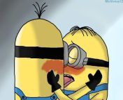 Gay minions kissing passionately from gay tonuge kissing