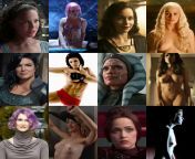 Some fine ladies of the Star Wars Universe - Part 1 (On/Off) [From Left to Right - Natalie Portman, Emilia Clarke, Gina Carano, Rosario Dawson, Laura Dern, Rose Byrne] from lynsey byrne