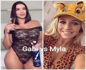 Who is hotter? Gabi Castrovinci or Myla Grace? from gabi castrovinci onlyfans