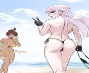 Kyoko going topless on the beach (Akisora) from ashley mason topless on beach