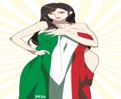 Tifa wrapped in the Italian flag (R3dFIVe) from r3dfive