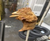 My BF and his coworkers found this breaded chicken head in their box of Publix fried chicken wings from publix nude
