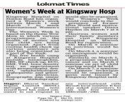 Wow MomKingsway Hospitals, Nagpur celebrating womens week from 1st March to 7th March 2020. Free Health Check up, Discounted Tests, Interactive Health Talk Session. Come &amp; Join us. #womensweek #Kingswayhospitals #nagpur from knob nagpur