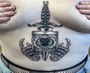 Sternum tattoo / stomach tattoo completed by Dylan Shipe at North Star Tattoo Co. ? from russian tattoo