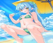 Rimuru Tempest enjoying a hot summer day at the beach from futa rimuru tempest
