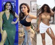 Choose 1 for each ( Neha, Mouni and Disha ) : 1) Fuck her in Doggystyle while pulling her hair. 2) Fuck her in Doggystyle while spanking her ass. 3) Fuck her in Doggystyle while squeezing her boobs. And where will you cum on each ( Pussy, Boobs or Mouth ) from neha remo tango pvt full fuck