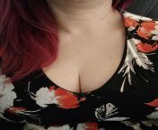 This is a good dress for showing off my cleavage... from aunties washing clothes showing cleavage