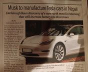 musk,tesla, nepal?? weird combination but our netasss/mayors probably getting there plates ready from rakshya sharma nepal