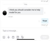 I know I see on here a lot how to deal with messages like this; dont forget No is a complete sentence. In an industry like this boundaries are crucial. There are tons of FSSW on OF so its not uncommon to be asked. Just be clear on your own boundaries, from sex heavy on mallu auntyn painful sex mms 3gp